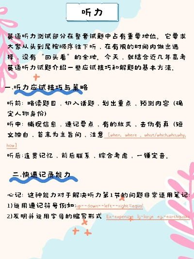 深度解析，掌握英语四级听力的策略与技巧